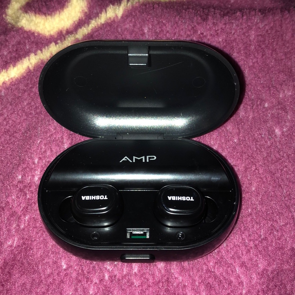 Toshiba wireless ear buds.
